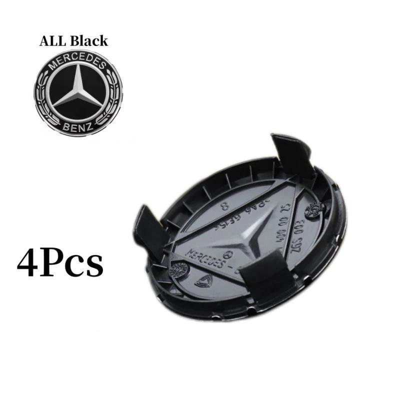 

GLC GLB 4Pcs 75mm Car Wheel Center Cap Hub Covers Badge Accessories For Mercedes benz AMG C E S GLE CLC Class W204 W203 W205 W1