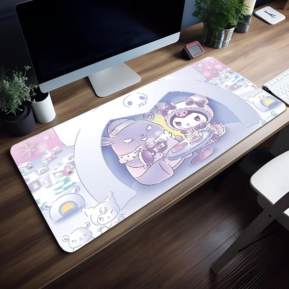Mouse Pad Cute MousePad KKuromi Cartoon Nonslip Lockedge Office Student San Gaming Thickened Large Writing Pad Cushion
