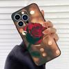 Bright Red Roses Flowers Phone Case For iPhone 16 15 14 13 11 12 17 Pro Max mini 15 16 Plus 16e 17 Air Cover Fundas