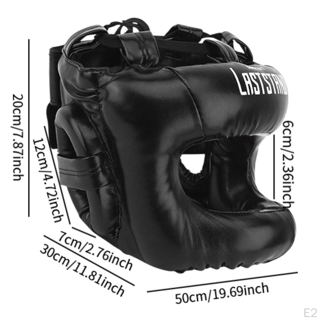 Boxing Headgear Face Shield Kickboxing Head Gear Muay Thai for Sparring
