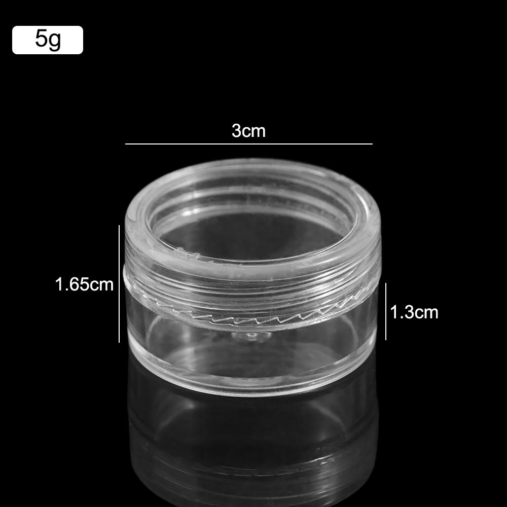 Portable Jewelry Storage Box Sub-bottling Cosmetics Empty Bottle Mini Small Round Jars Women