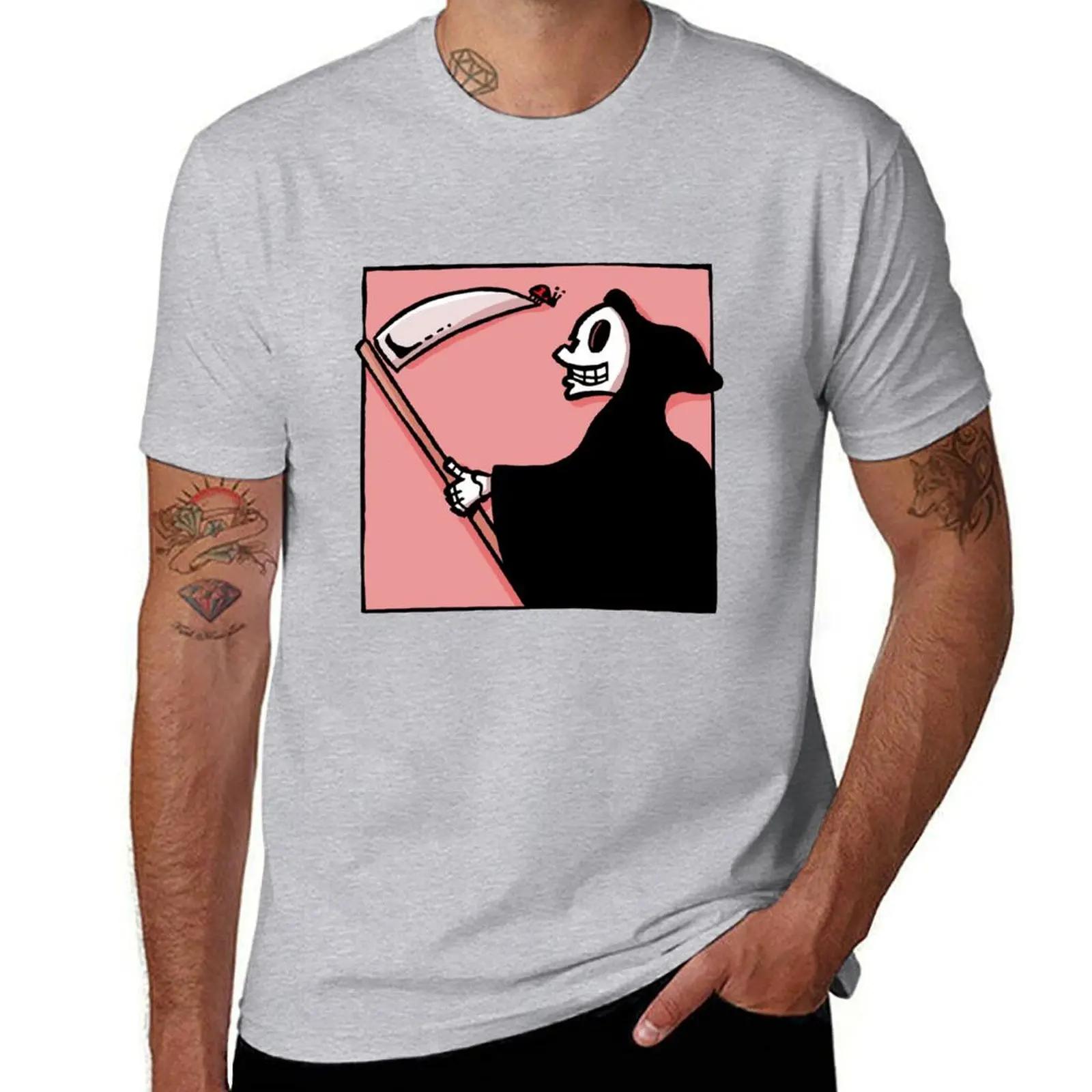 Ladybug Reaper TShirt korean fashion boys animal print Mens cotton tshirt S