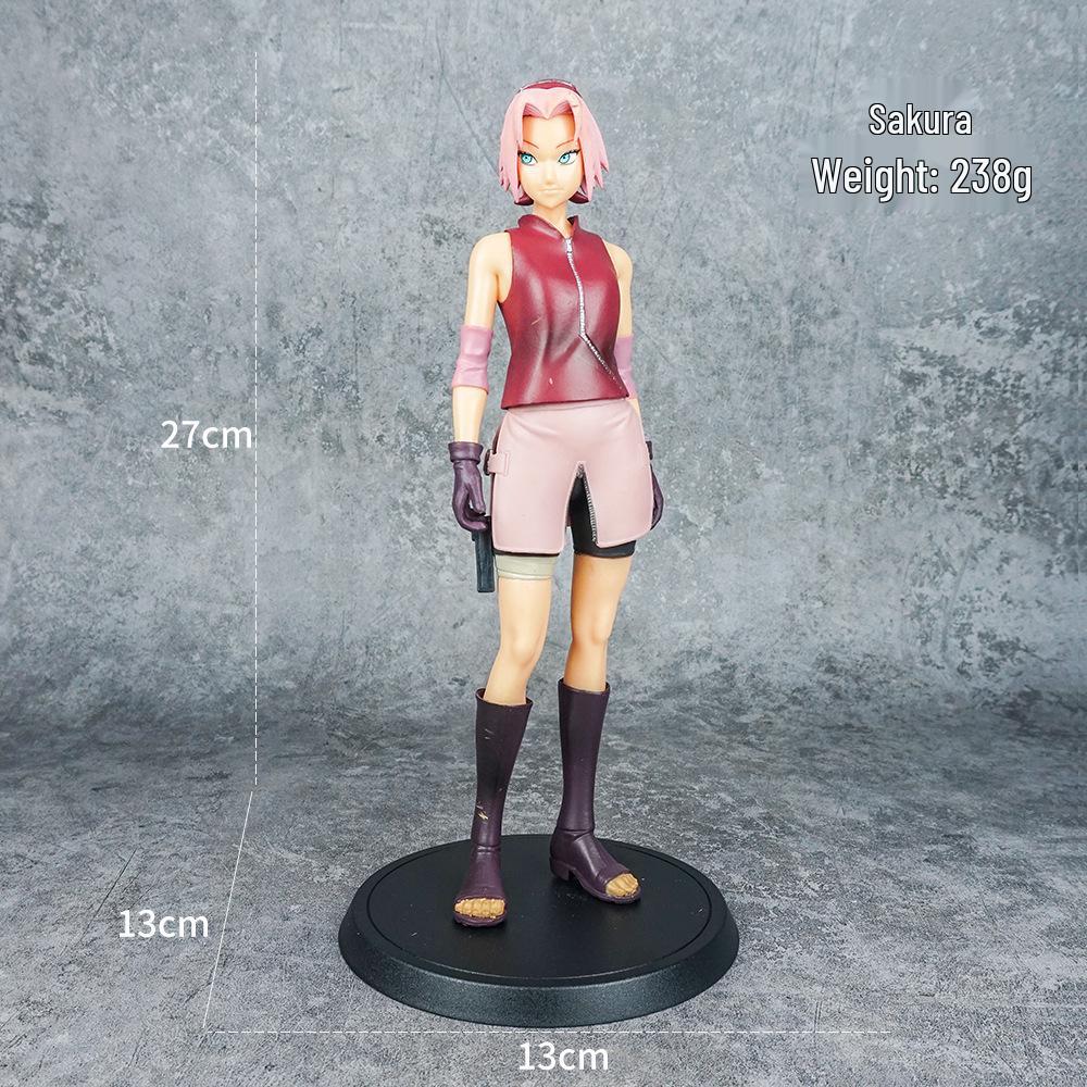 

Дисплей аниме-экшн-фигурок: Саске, Сакура, Итачи, Какаши, Минато с двуручным мечом.