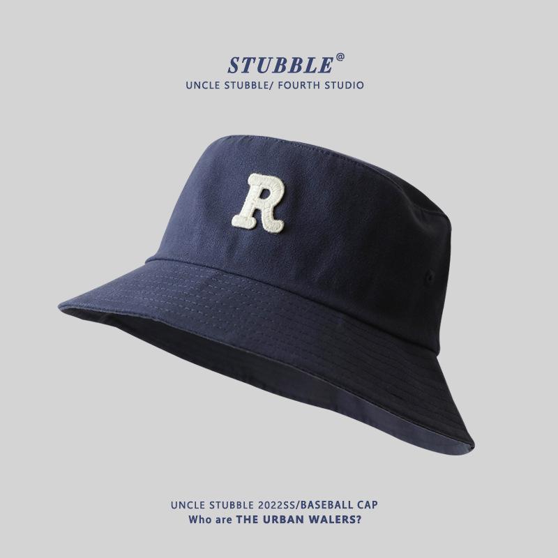 Men Large Size Bucket Hats Women Fashionable Versatile Letters Sun Hat Summer Beach Sunscreen Panama Hat Big Head Fisherman Cap