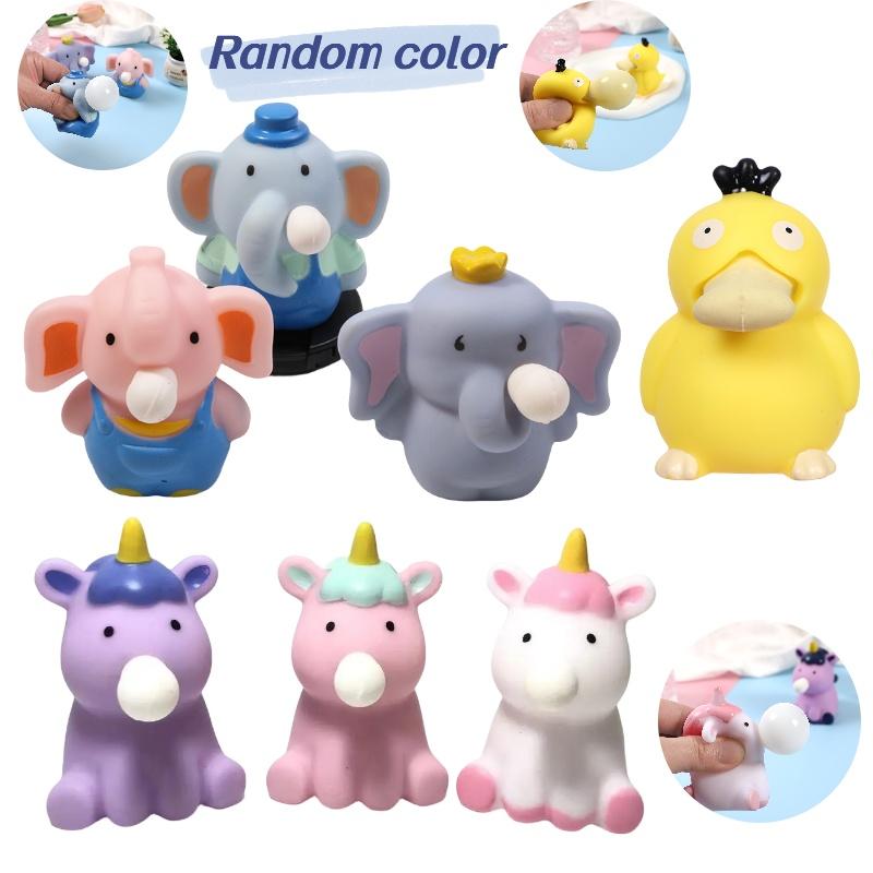 Stress-relieving Bubble Blowing Elephant Toy Fun Squeeze And Release Toy For All Ages