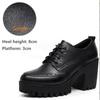 New Women Pumps Shoes Size 32-43 Deep Mouth  Women Oxfords Fall Winter Plush Thick High Heel Shoes Platform Pumps Office