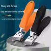 Oblique Mouth Anti-Splash Nail Clippers for Deep Grooves, Large Openings, and Elderly Use