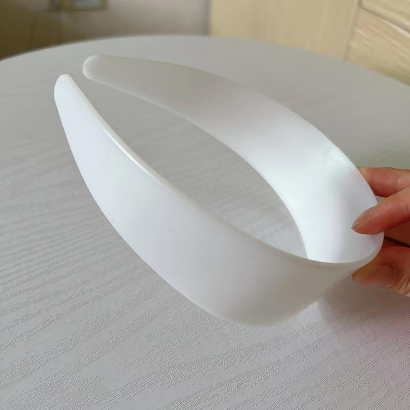 3pcs 20/25/30/40mm White Plastic Headbands Plain No Teeth Head Hoop Band Base for DIY Hair Jewelry Making Headbands Accessories