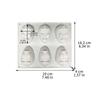 Silicone 3D Rabbit Cake Molds Bunny 6 Cavity Silicone Mousse Cake Mould DIY Non Stick Dessert Baking Tools Birthday Party