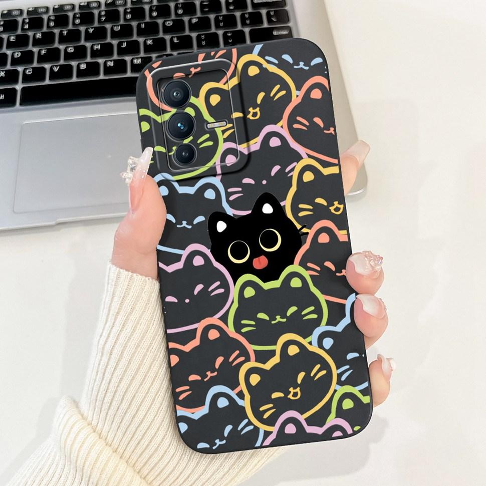Fashion Panda Cover For Vivo V23 5G Case V2130 V2303 Soft Silicone TPU Fundas Phone Cases For Vivo V 23 V23 5G Back Cover Bumper