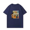 Pokémon Charmander Full Fire Evolution Flame Splash Art T-Shirt Vintage Anime Black Unisex Oversized Streetwear T-shirt