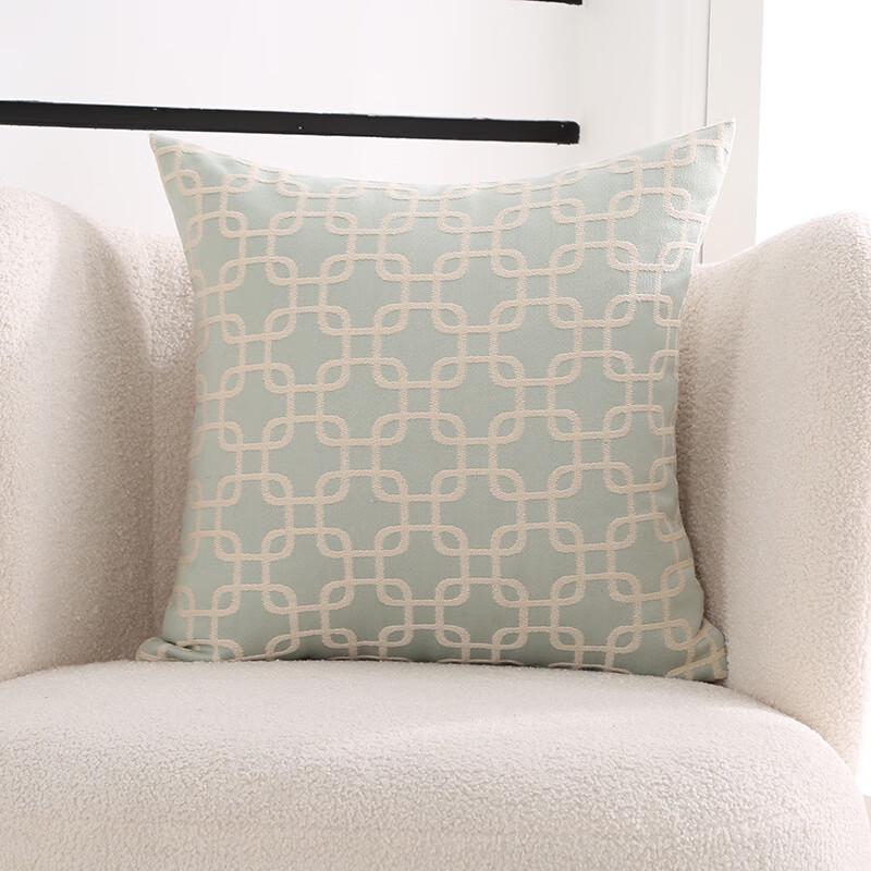 Yongguang Simple Green Geometric Throw Pillow Covers