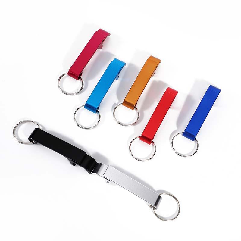 Graverad Multifunktionell Ölflasköppnare Nyckelring med Logotyp - Idealisk för Reklam och Gåvor