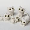 Mini Cartoon Anime Kitten Toy Statue 3D Printing Toy Desktop Decoration Small Ornament Cute Pet Cat Series Children Toy Gift