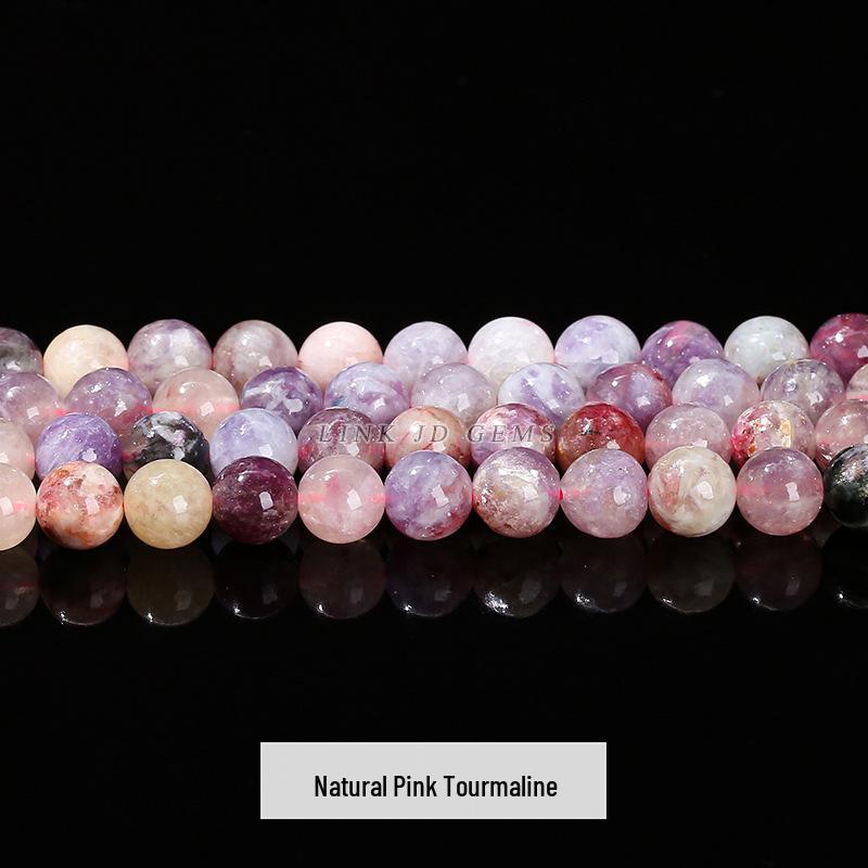 Jingde Black Tourmaline Loose Beads for DIY Bracelets