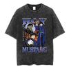 Anime Fullmetal Alchemist Washed T Shirts Edward Elric Alphonse Elric T-Shirt Men's Women Fashion Casual Oversized T-shirts Tops