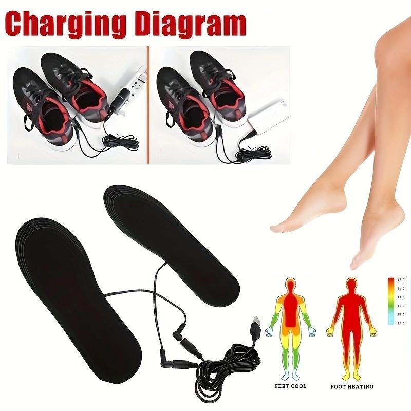 USB Heated Shoe Insoles Feet Warm Sock Pad Mat Electrically Heating Insoles Warm Thermal Insoles Unisex