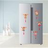 Spring Ears God of Wealth Fridge Magnets Art Paper New Year Fridge Stickers  New Year's Eve