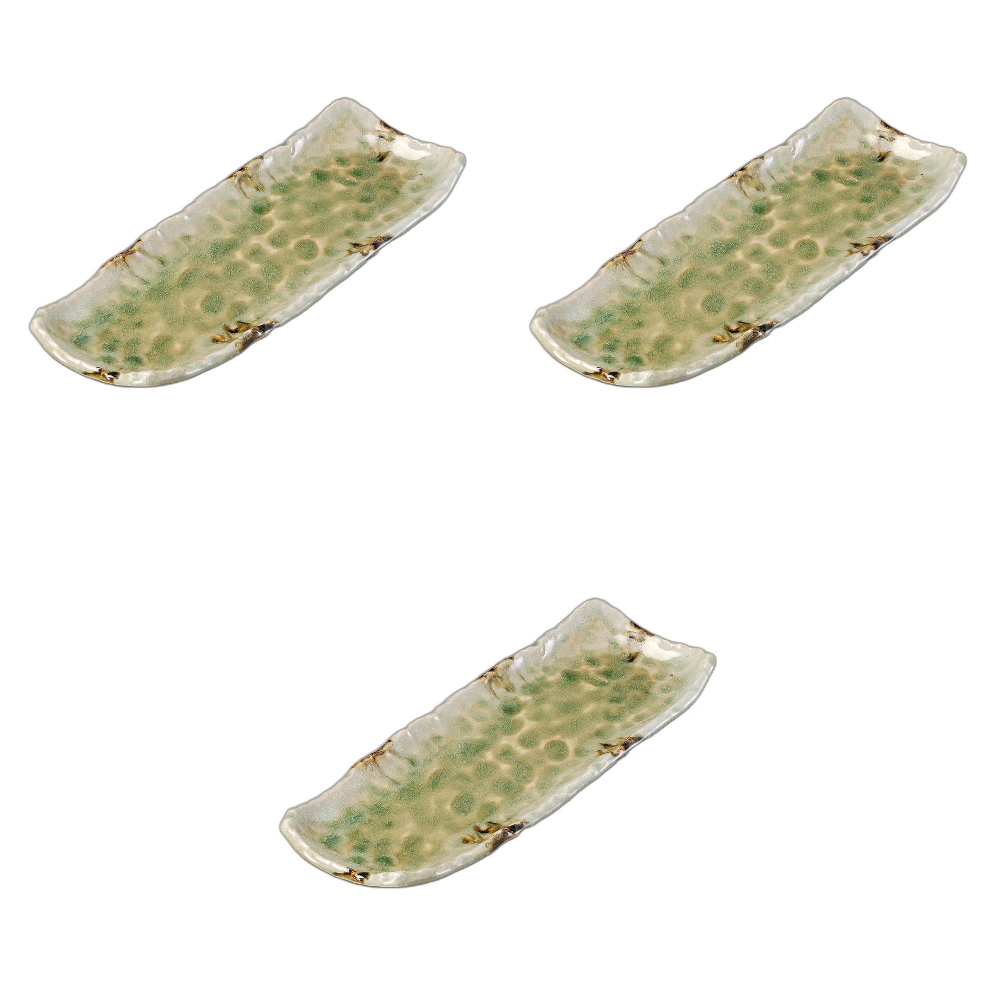 

Setomonohonpo of Sand Glass Saury Plate x x Ceramic Long Plate (Set 3) [31.5 12.5 3.5 cm]