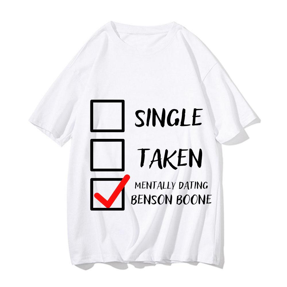 Single Taken Benson Boone T-shirt Hip Hop Manga Comic Tshirt Cotton Short Sleeve Casual Tee-shirt Print T Shirt