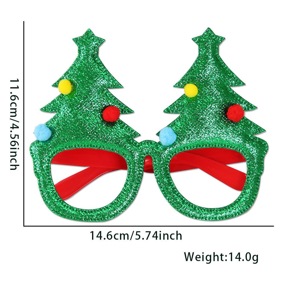 Handmade Plastic Colorful Christmas Glasses Perfect For Kids Featuring Cheerful Santa And Designs Reindeer