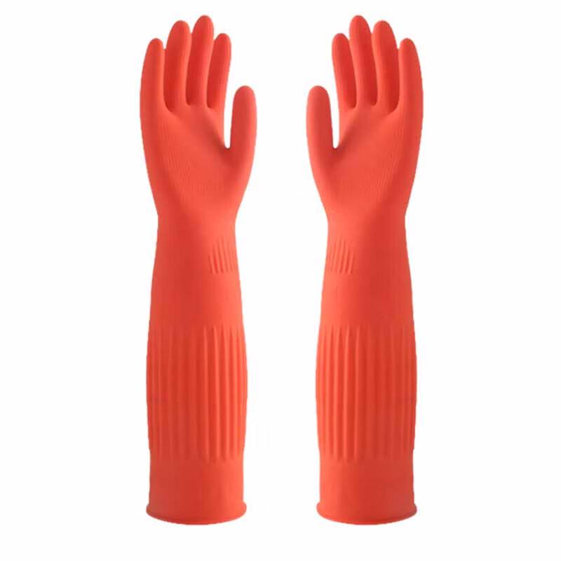 Yuminggong 55CM Heavy-Duty Waterproof Rubber Gloves