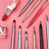 Portable Dustproof Make Up Tool Double Head Retractable Lip Gloss Wands Lipstick Applicators Lip Brush Cosmetic Brush