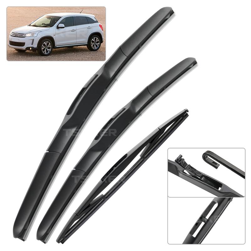 Front & Rear Wiper For Citroen C4 Aircross 2012-2017 2013 2014 2015 Wiper Front&Rear Wiper Blades Windshield  24"+21"+10"