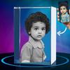 LED Heart-Shaped 3D Crystal Photo Engraving - DIY Laser Engraved White Crystal
