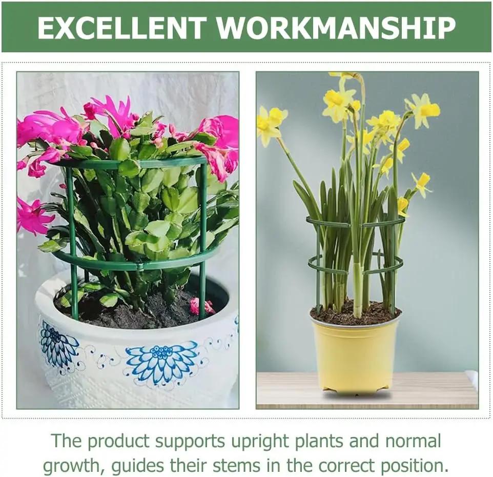 Green Plant Support Pile Frame Greenhouse Arrangement Semicircle Fixed Rod Indoor Flower Plants Vine Climbing Bracket Hock Pen