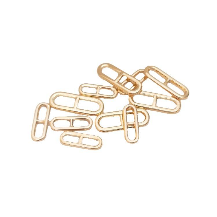 14K Gold Kupferplattierter D-Ring Verschluss & Ohrring Anhänger Verbinder