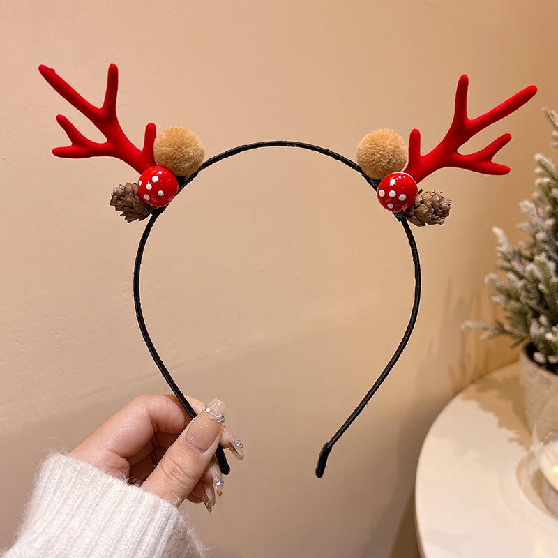 Mori Style Reindeer Antler Ears Christmas Hair Clip - Cute Kids' Hairpin Accessory