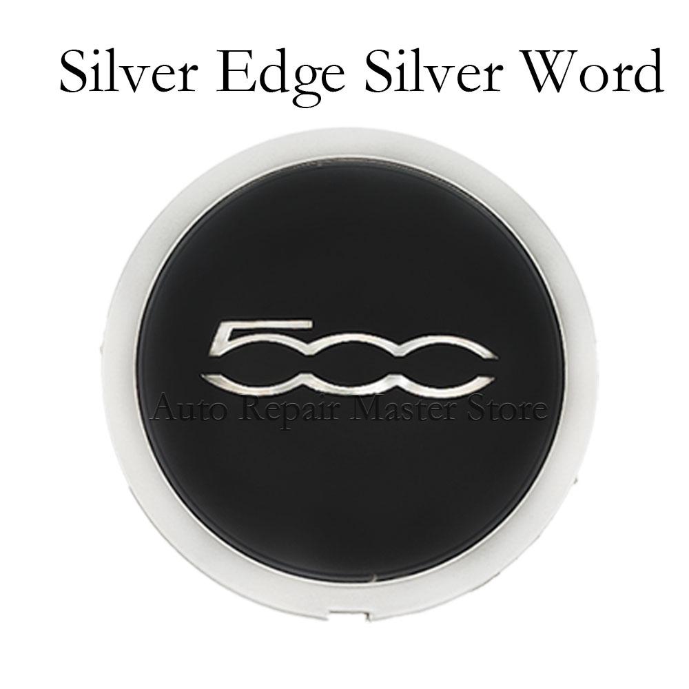 For Fiat 500 133mm Hubcap Wheels Centre Hub Caps 68078421AC 68078419AC 51884863 Silver/Red Dust Cover