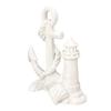 3D-gedruckte Leuchtturm- und Bootsstatue, Nautische Schreibtischdekoration, Figur mit Meeresmotiv für Regal, Heimbüro Maritimes Geschenk