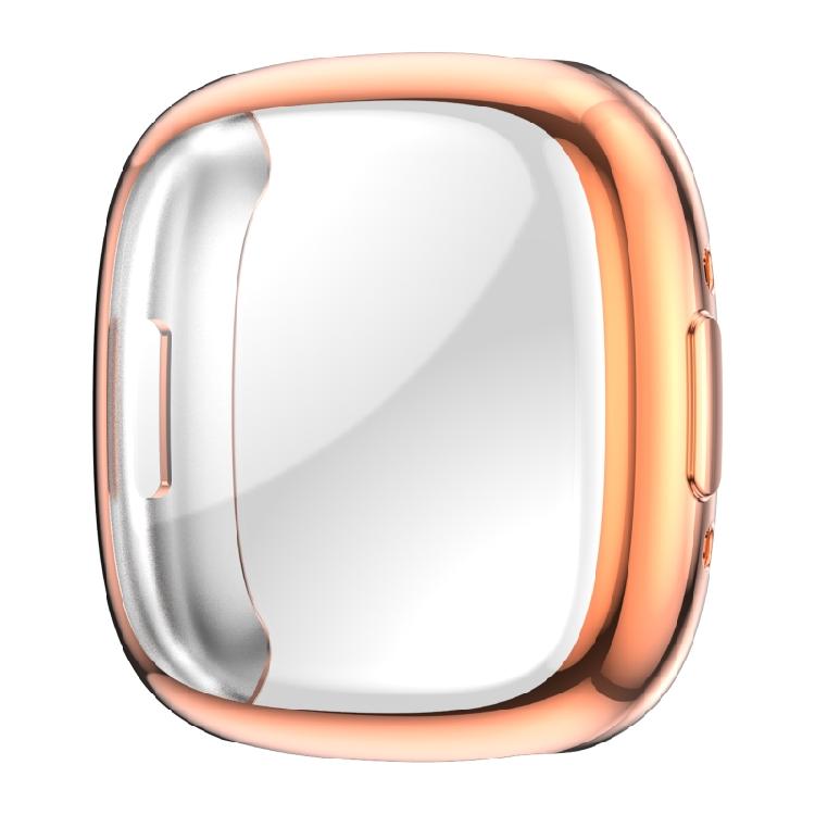 

Case Comfortable Screen Protector TPU Cover for FitbitVersa 4 Anti-scratch f розового золота