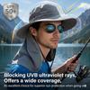 Waterproof Breathable Fishing Hat Wide Brim Sun Cap with Neck Flap Summer Outdoor Hat for Hiking Camping Gardening Beach Cycling