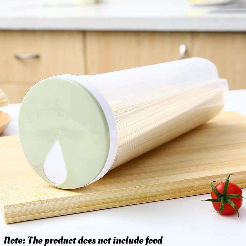

1pc Airtight Noodles Storage Containers with Dividers, Food Grade Plastic for Pasta Grains Snacks, Pantry Organizer зелений