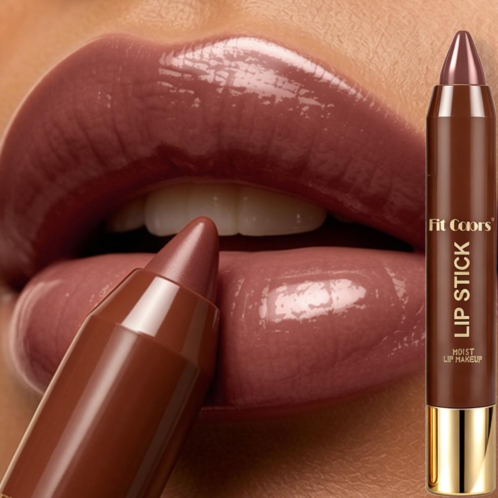 Chocoladekleurige Lippenstift Hydraterend Langhoudend Glad Lip Potlood Verheldert Doffe Huid Dagelijkse Niet-Vervagende Lip Make-up