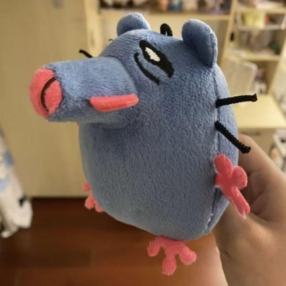 New Recordable Blue Mouse Plush Doll Keychain Stuffed Animals Doll Bag Pendant Car Key Ring School Bag Decoration