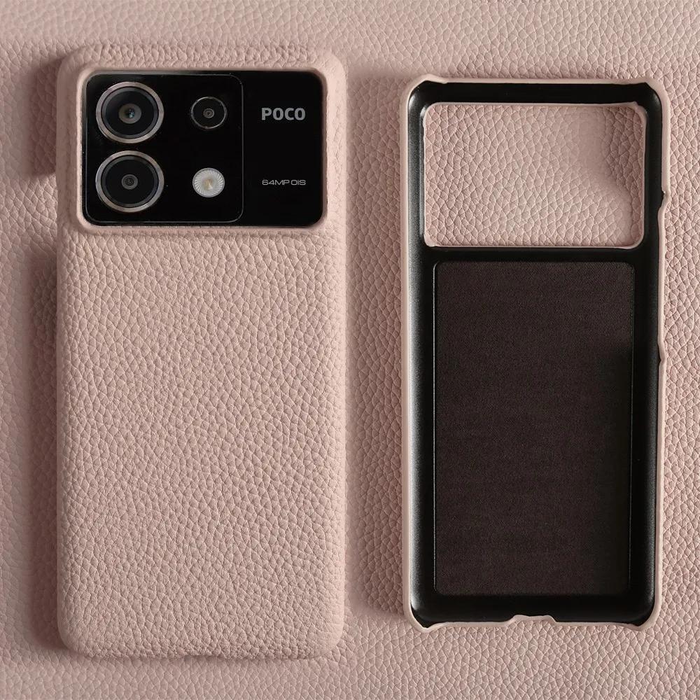 Etui do POCO F8 Ultra Biznesowe Pokrowiec ze Skóry Naturalnej Do Poco F7Pro POCO X6 M5 M6Pro X4Pro F2Pro Tylna Klapka Odporna na Wstrząsy Fundas