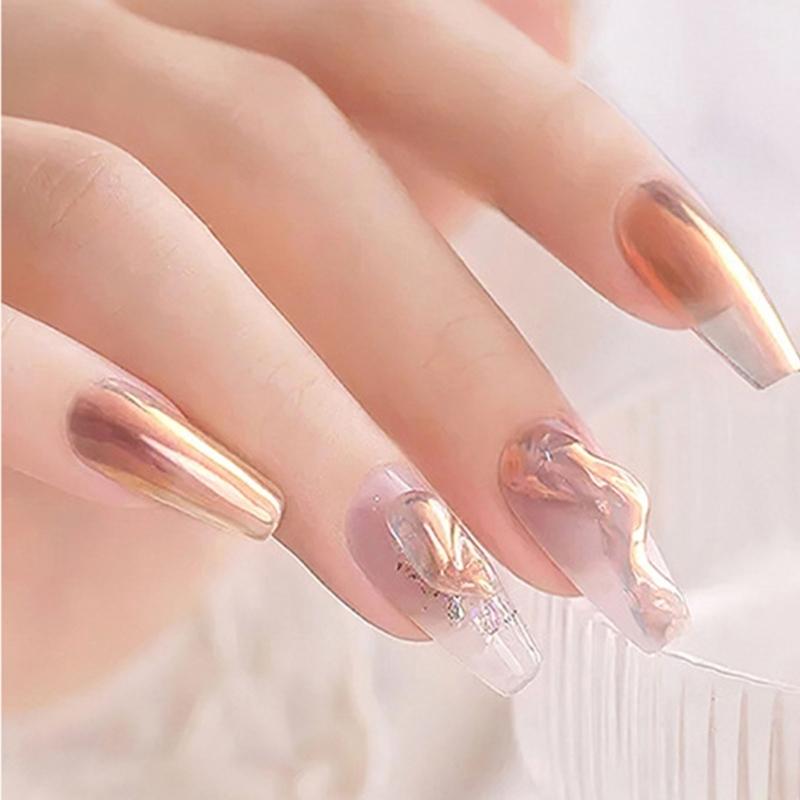 Mirror Chrome Nail Powder Metallic Holographic Chrome Nail Powder Mirror Nail Chrome Powder for Manicure Nail Art Decors
