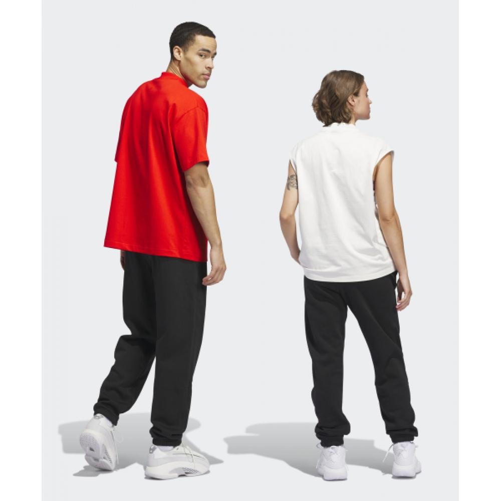 Adidas Basketball Fleece Jogger   Black Iz4908