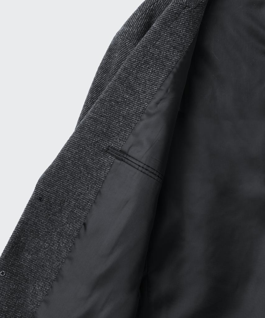 MUSINSA STANDARD [City Workers] Wool Blend Tweed Blazer [Dark Grey]
