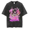 Anime Demon Slayer Rengoku Kyoujurou Graphic Printed Tshirt Men Women Manga T-shirts Washed Cotton Tee Harajuku Male T Shirt