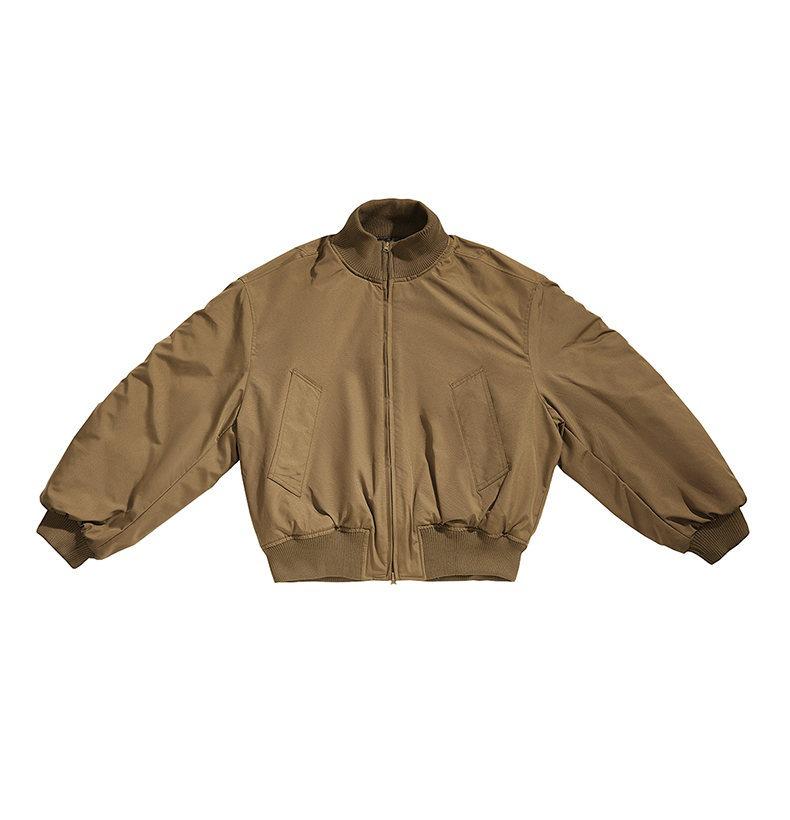 Men's American Style CleanFit Stand Collar Winter Jacket - Thickened, Boxy, Three-Proof Design