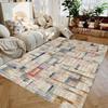 Retro Bohe Area Rugs for Bedroom Living Room Decor Color Block Splicing Pattern Carpet Vintage Persian Style Popular Floor Mat