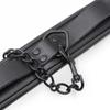 Black Genuine Leather  Bondage Set 3pcs Restraints Collars Ankle Cuff Handcuffs For Sex Bondage Set Sex Toys For Adults