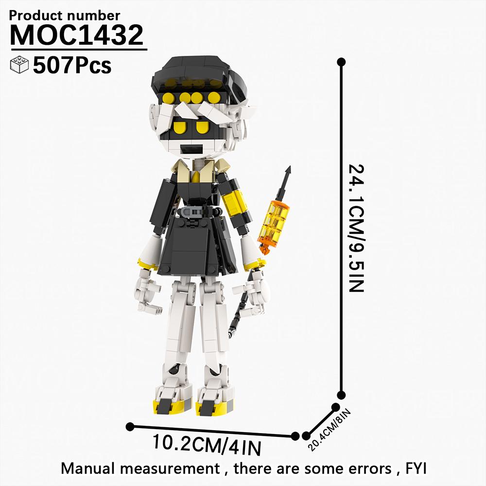 MOOXI Murder Drones Actionfigur MOC Steine Cartoon Uzi·Doorman V N Modell Set Bausteine Kinderspielzeug MOC1430 MOC1431 MOC1432