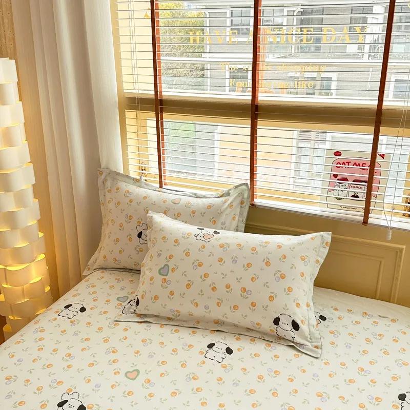 100%Cotton Pillowcases Pair Pack Cotton Pillowcases for Home Use 48x74cm Pillow Case Skin-friendly Comfortable 2pcs pillowcases