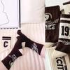 Retro American Men's Mid-rise Socks Women's Ins-style Casual Sports Basketball Socks